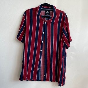 Mens large Hollister short sleeve button down